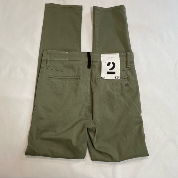 NWT New $195 Rag & Bone Fit 2 Stretch Twill Chino Pants Size 28 - Picture 4 of 13